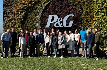 Students from various backgrounds at WVU tour P&G's manufacturing plant.