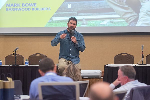 Mark Bowe speaking at a WVUIE event